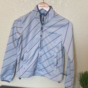 686 grey and purple athletic full zip jacket